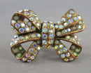 Rhinestone Copper Ring Size 6.5 H001-3