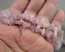 Pink Kunzite Chip Beads 7.5" C545