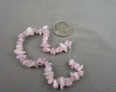 Pink Kunzite Chip Beads 7.5" C545