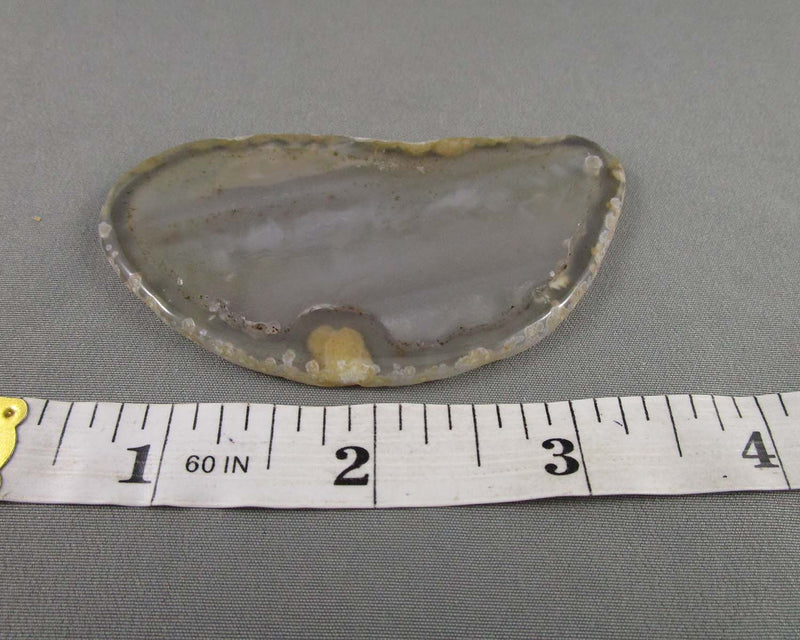 25% OFF!  Agate Polished Slice (Drilled) 1pc B124-2