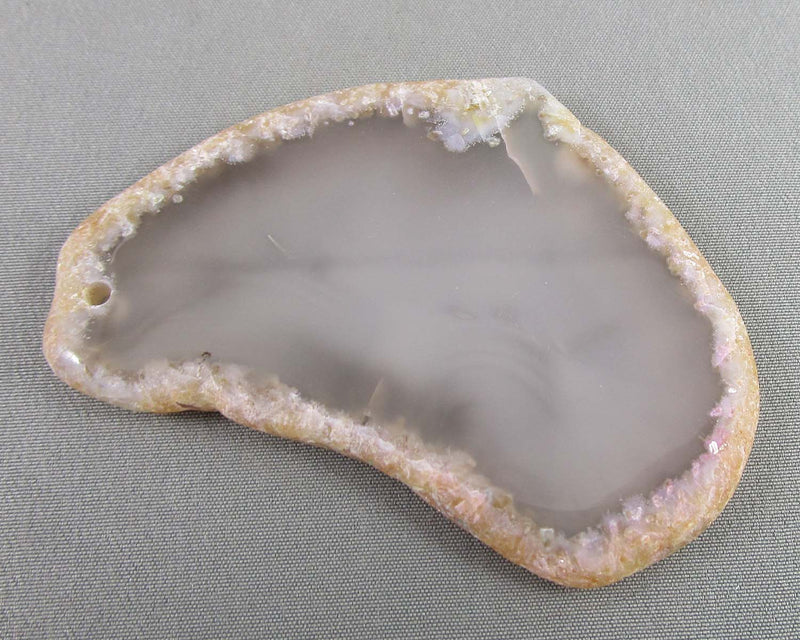 25% OFF!  Agate Polished Slice (Drilled) 1pc B124-3