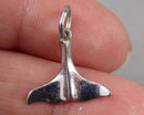 925 Sterling Silver Dolphin Tail Pendant Vintage H013-12