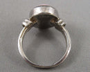 Pink Shell Ring Size 6.5 Sterling Silver (Vintage) H031-20