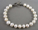 Natural Pearl Bracelet 925 Sterling Silver (Vintage) H031-28