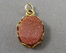 Goldstone Pendant 12KGF (Vintage) 1pc H031-32