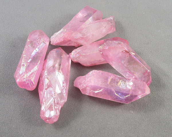 Pink Aura Quartz Point 1pc Z001