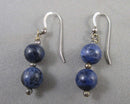 Lapis Lazuli Earrings Vintage H015-1