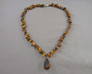 Tiger Eye Gemstone Pendant Necklace H015-5