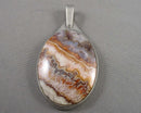 Mexican Lace Agate Pendant (Vintage) H015-7