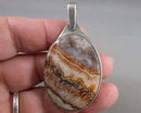 Mexican Lace Agate Pendant (Vintage) H015-7