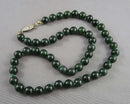 Nephrite Jade Gemstone Necklace (Vintage) H015-11