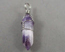 Amethyst Gemstone Pendant (Vintage) H015-17