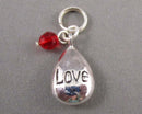 925 Sterling Silver Love Pendant Vintage H015-20