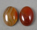 Carnelian Cabochon 2pcs 25x18mm (C493)