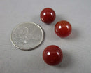 Mini Carnelian Crystal Spheres 12mm 3pcs C717