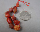 Carnelian Raw Nugget Beads C718