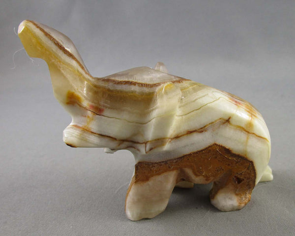 Onyx Stone Elephant B128-5