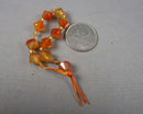 Carnelian Bicone Beads 8mm C716