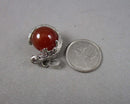Carnelian Gemstone Lizard Pendant Z052