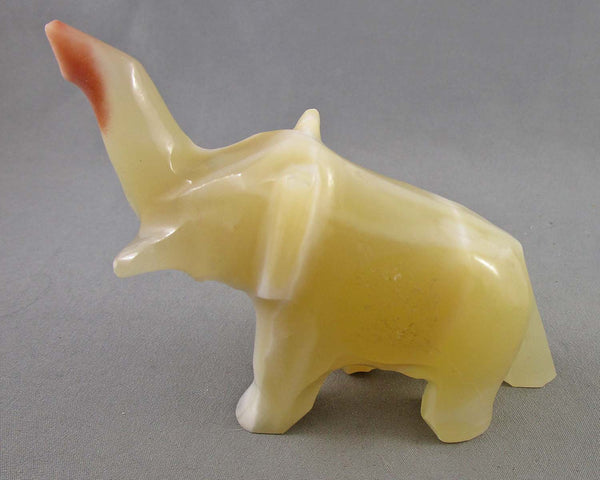 Onyx Stone Elephant B117-1