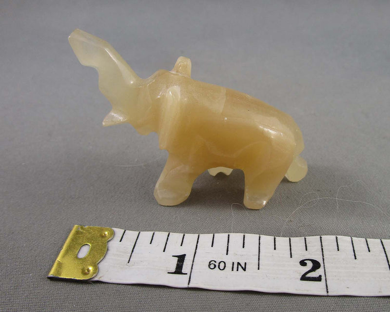 Mini Onyx Stone Elephant B117-2