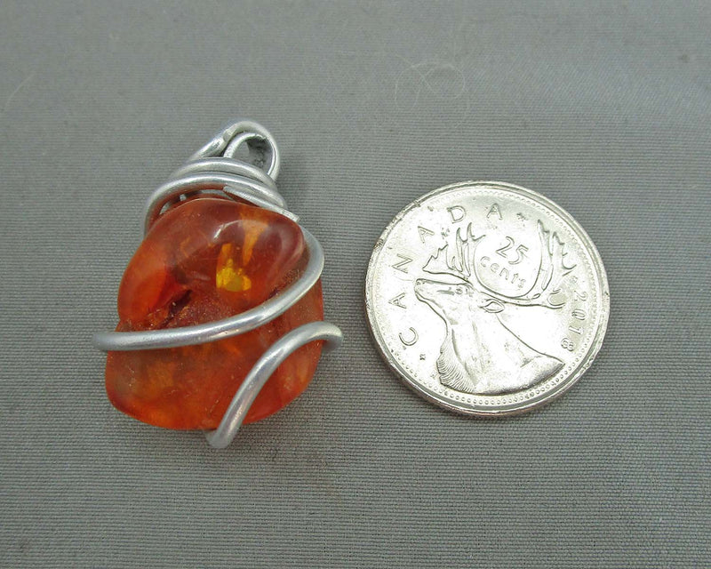 Amber Pendant Vintage B117-6