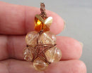 Citrine Gemstone Pendant (Vintage) H029-24