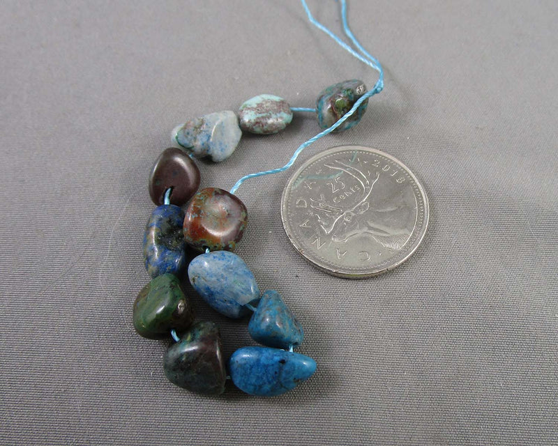 Chrysocolla Nugget Beads C550