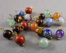 Various Gemstone Charms 10pc (C561)
