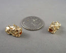 Real 18K Gold Plated Brass Pixiu Dragon Beads 2pcs C558