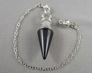 Black Obsidian Gemstone Pendulum Z068