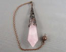 Rose Quartz Gemstone Pendulum Z133