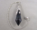 Rainbow Fluorite Gemstone Pendulum Z143
