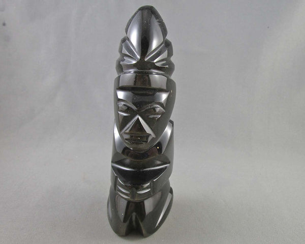 Goldsheen Obsidian Aztec Statue (Vintage) 1pc
