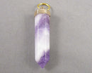 Amethyst Gemstone Pendant (Vintage) H033-7