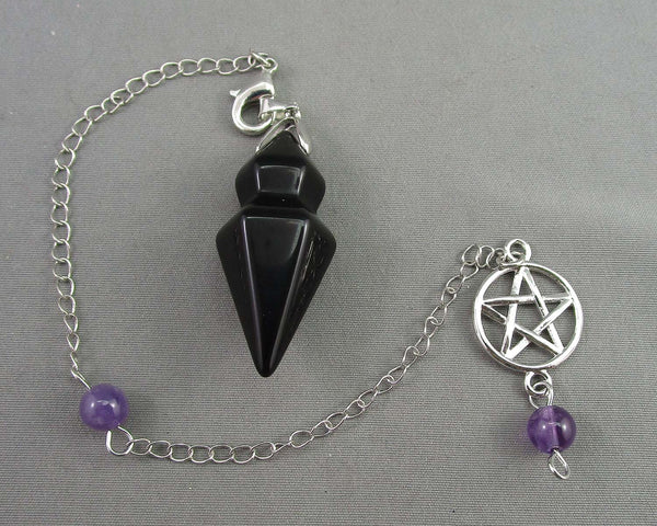 Black Obsidian Pendulum Z011