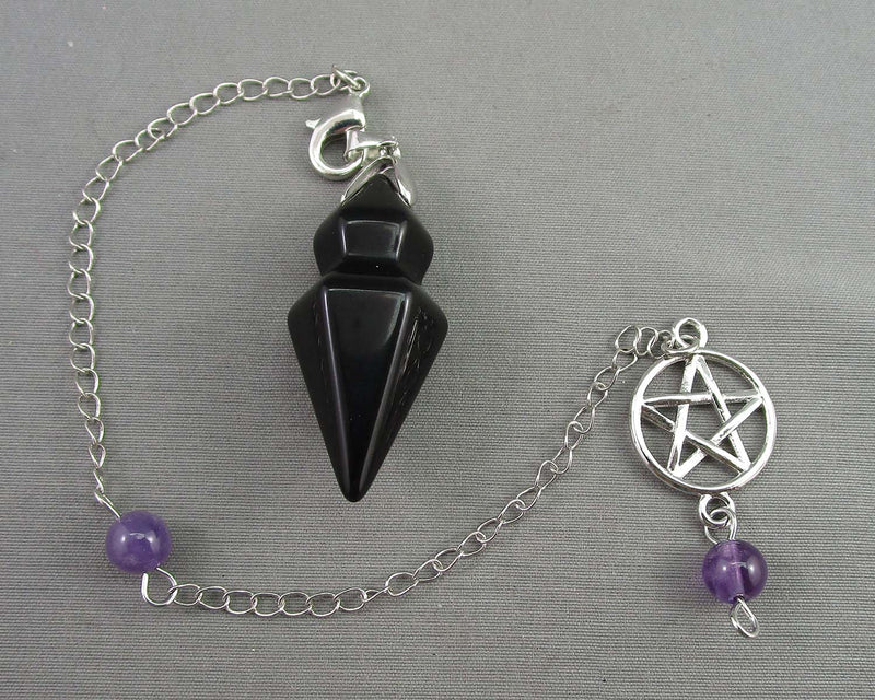 Black Obsidian Pendulum Z011