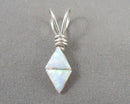 Natural Opal Pendant 925 Sterling Silver (Vintage) H040-3