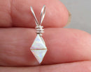 Natural Opal Pendant 925 Sterling Silver (Vintage) H040-3