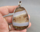 Agate Gemstone Pendant (Vintage) H040-10