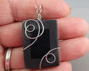 Agate Gemstone Pendant B122-3