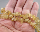 Citrine Beads Chip Strand 15.5" Med (G087-1)