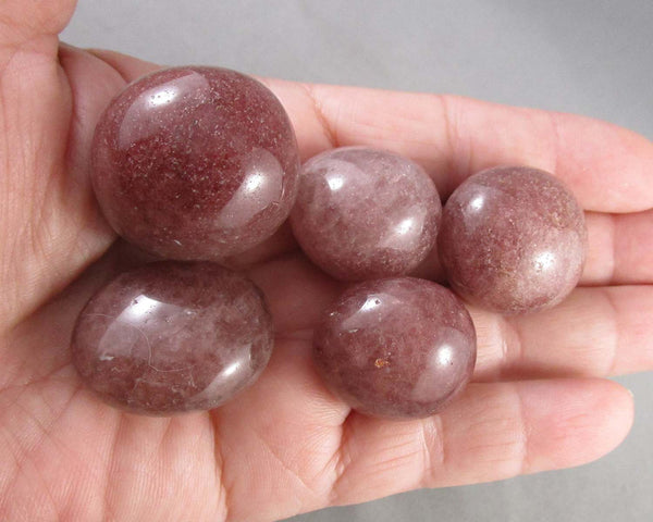 Strawberry Quartz Polished Stone 1pc J034
