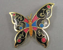 Enamel Butterfly Brooch (Vintage) H044-2