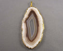 Agate Slice Pendant (Vintage) H044-17