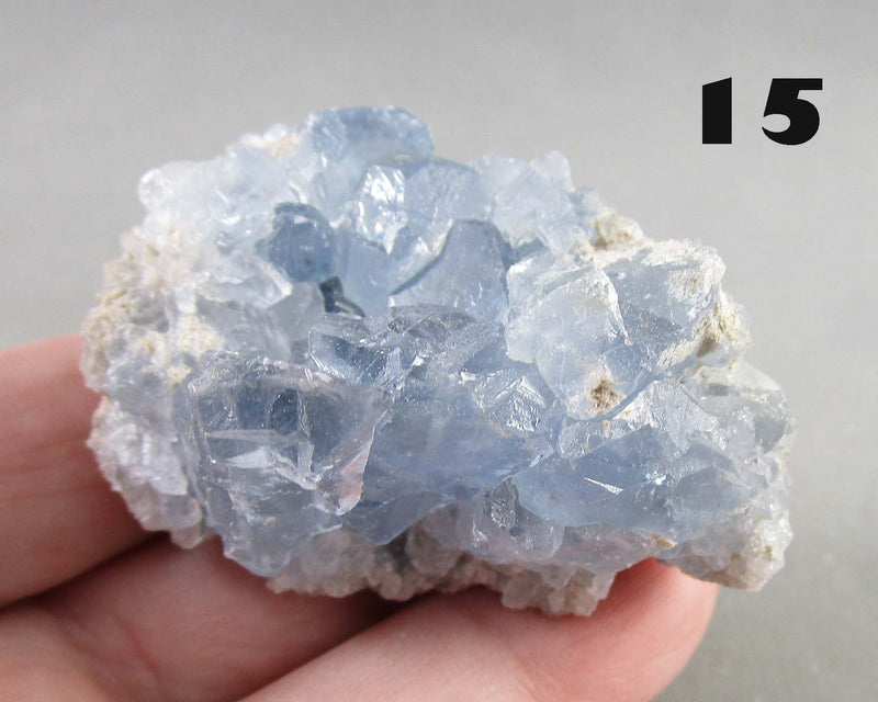 You Choose! Blue Celestite Crystal Cluster 1pc