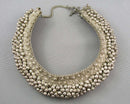 Oxidized Silver Choker Necklace (Vintage) H047-1