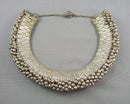 Oxidized Silver Choker Necklace (Vintage) H047-1