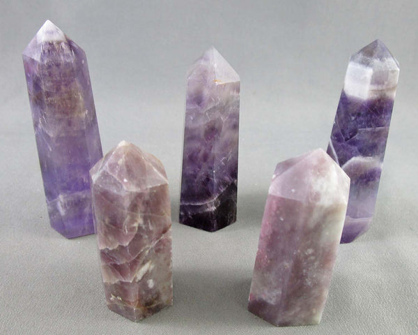 You Choose!  Gemstone Towers - Plum Blossom Tourmaline or Amethyst
