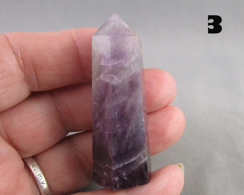 You Choose!  Gemstone Towers - Plum Blossom Tourmaline or Amethyst